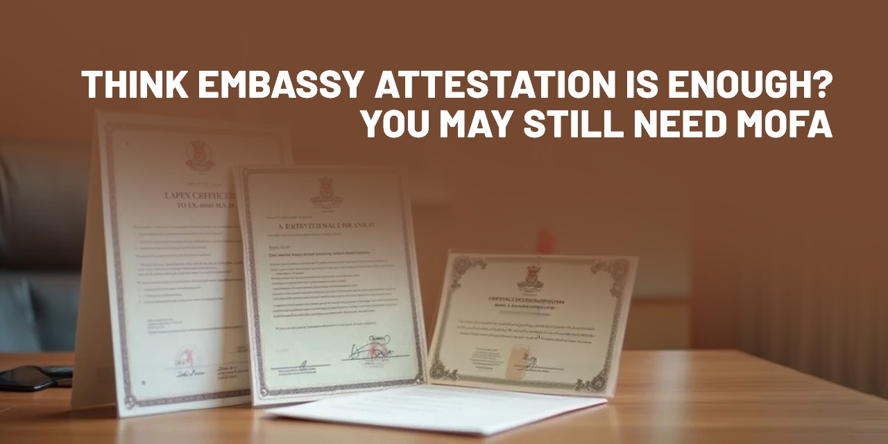 Think Embassy Attestation Is Enough? You May Still Need MOFA