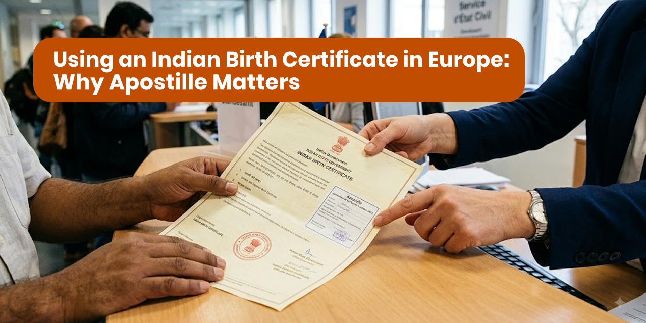 Using an Indian Birth Certificate in Europe: Why Apostille Matters